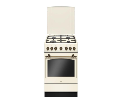 Kuchenka gazowo-elektryczna AMICA 515GE2.33ZPMSDPA(CI) Termoobieg, Czyszczenie Parowe, EasyClean, Szybkie Nagrzewanie, 50cm